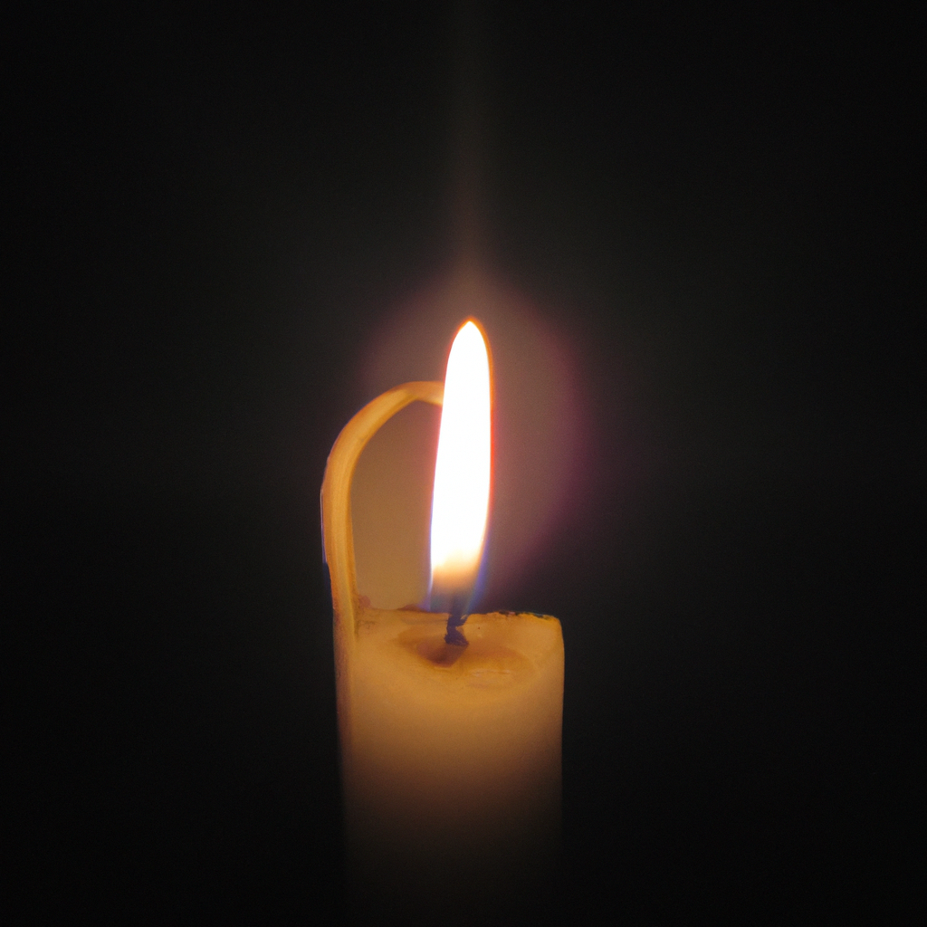 ¿Qué significa la forma de la llama de la vela?