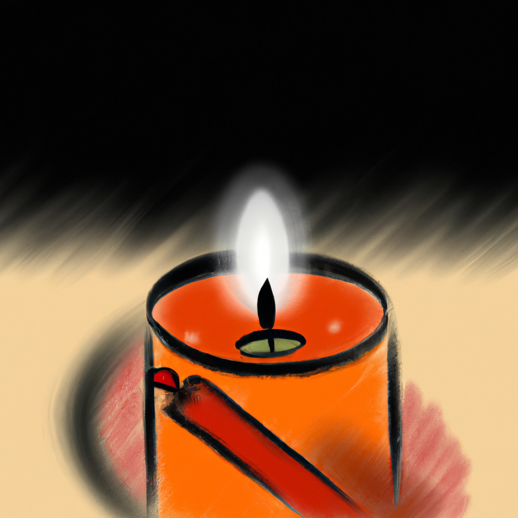 ¿Qué significa prender una vela naranja?