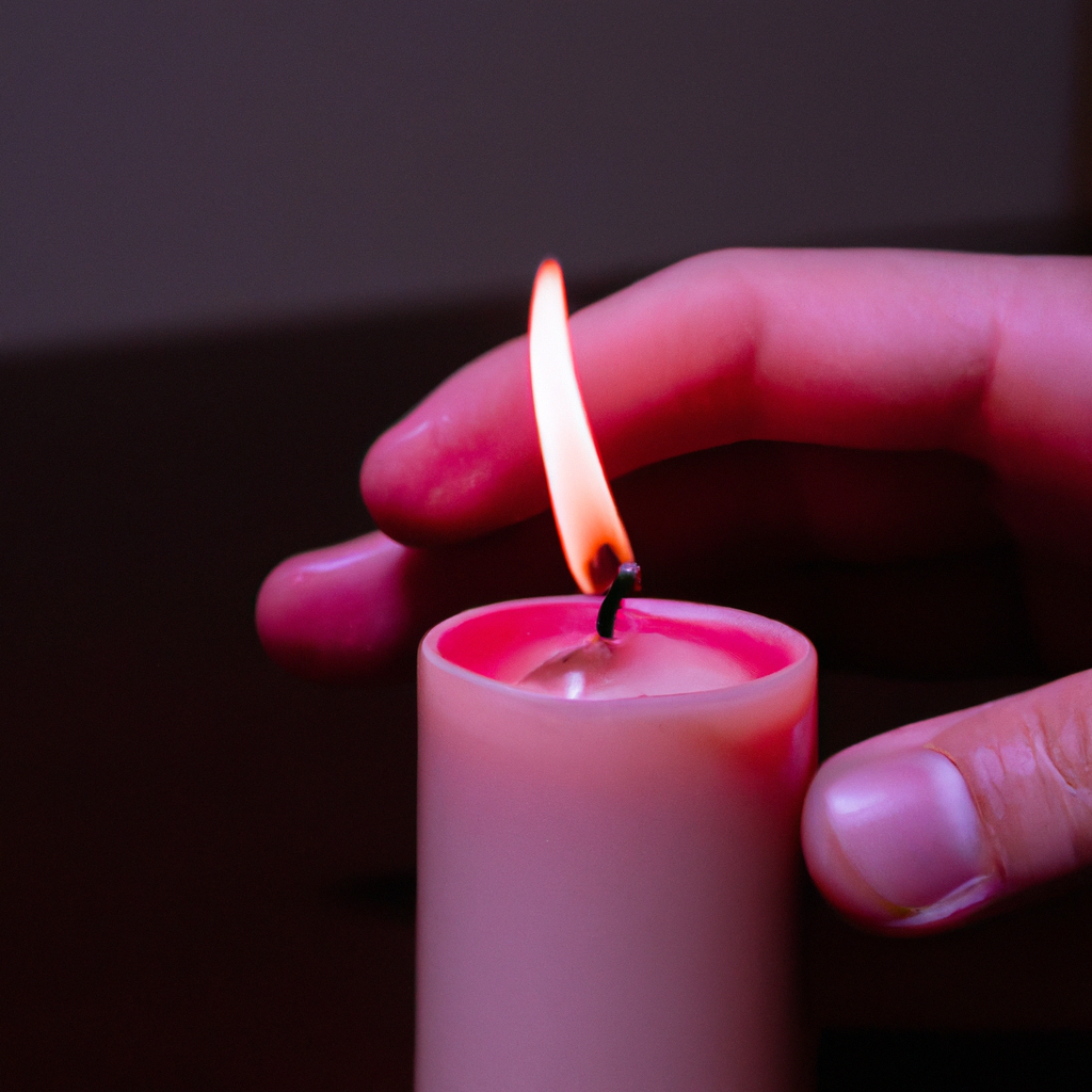 ¿Qué significa encender una vela rosada?