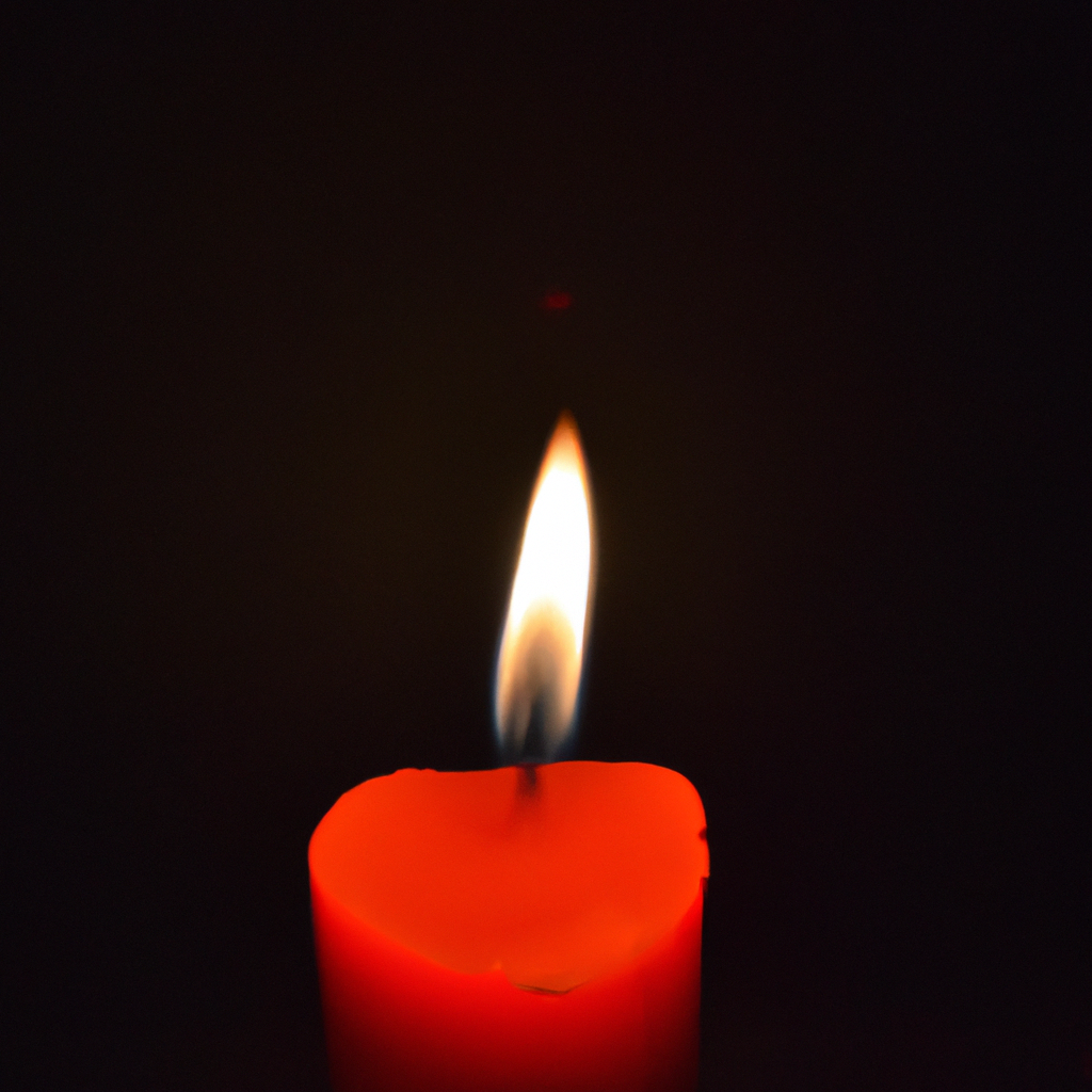 ¿Qué significa que la llama de una vela sea roja?