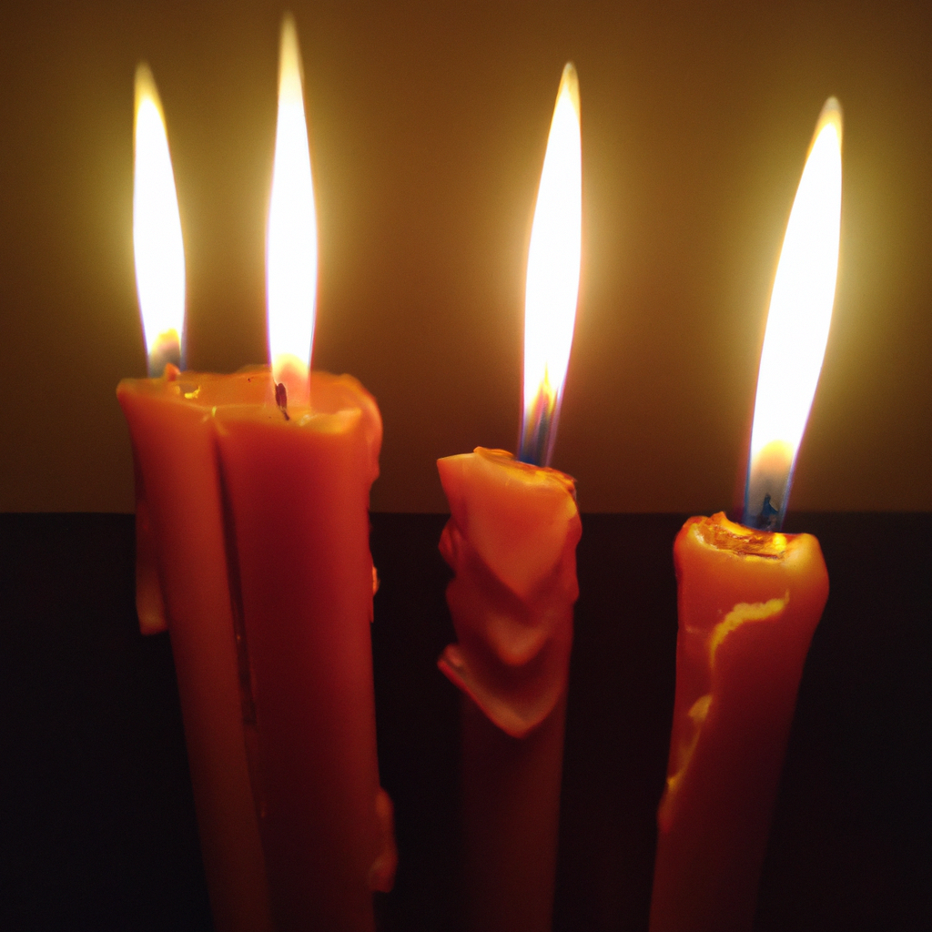 ¿Qué significa la forma en que se queman las velas?