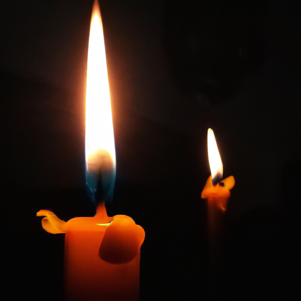 ¿Qué significa que una vela se divida en dos llamas?